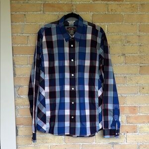 Martinique Blue Checkered Men's Shirt